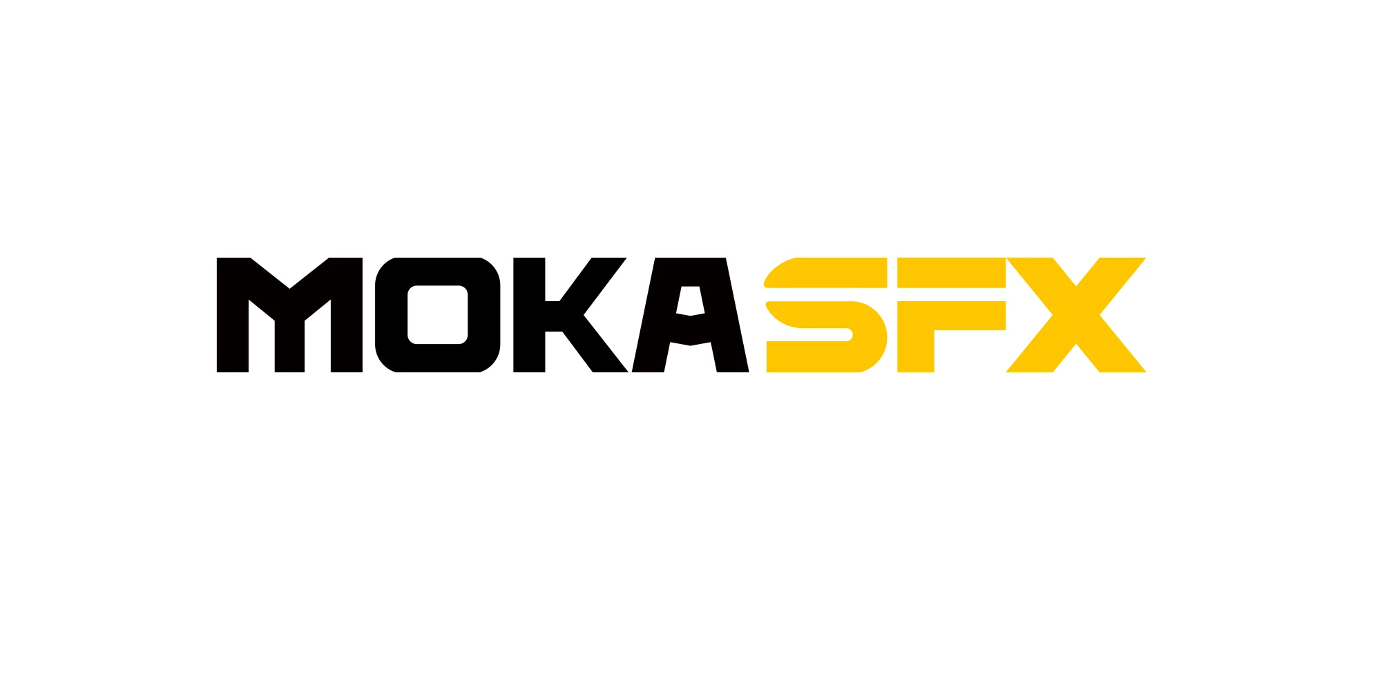 悟空设计为 MokaSFX 提出的黑黄 Logo 字标升级方案 A